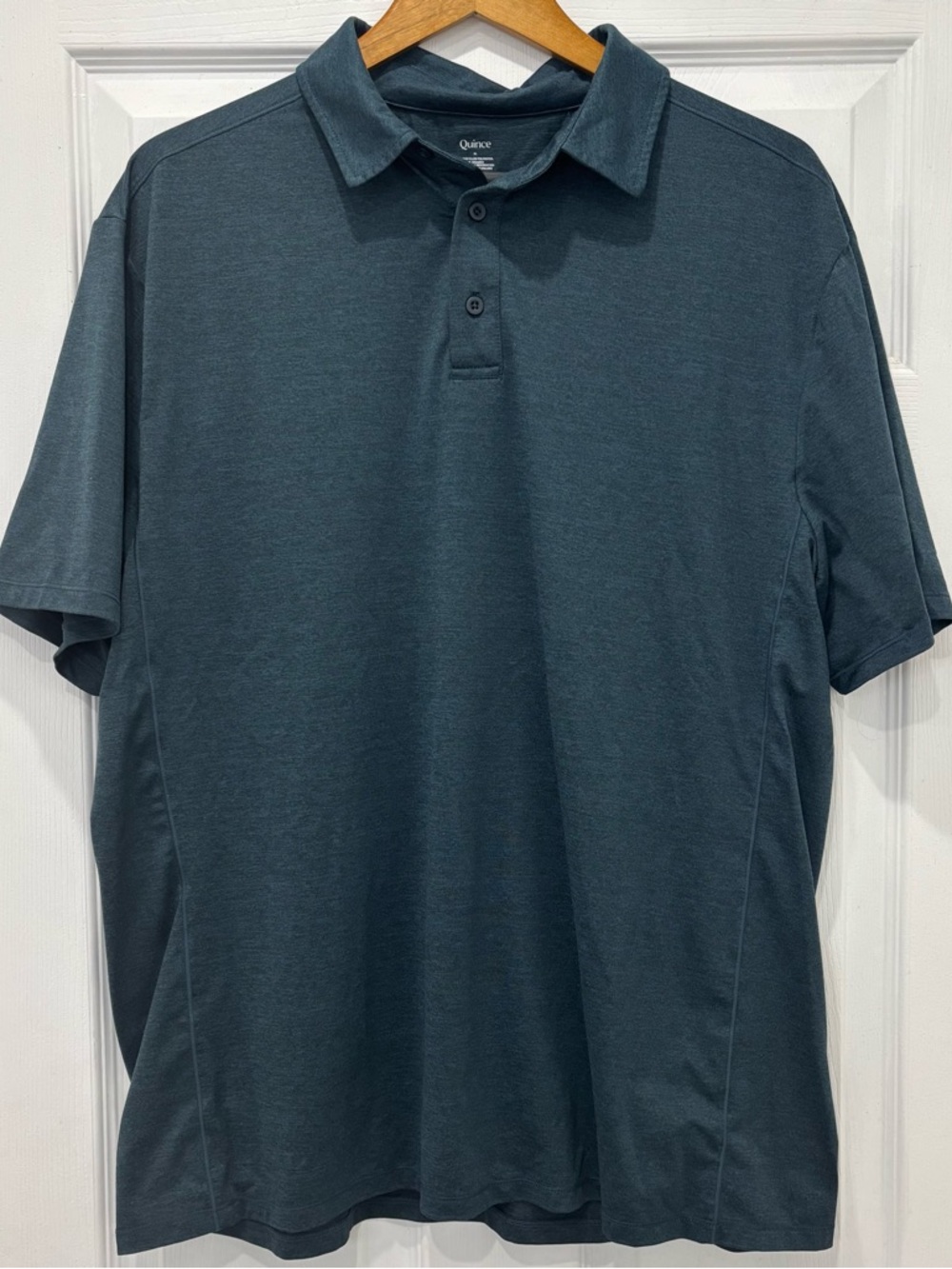 Quince Men’s Dark Teal Polo Shirt Size XL